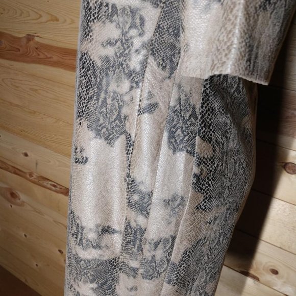 Carmen Marc Valvo Womens  Snake Print Dress Size L - Picture 4 of 9